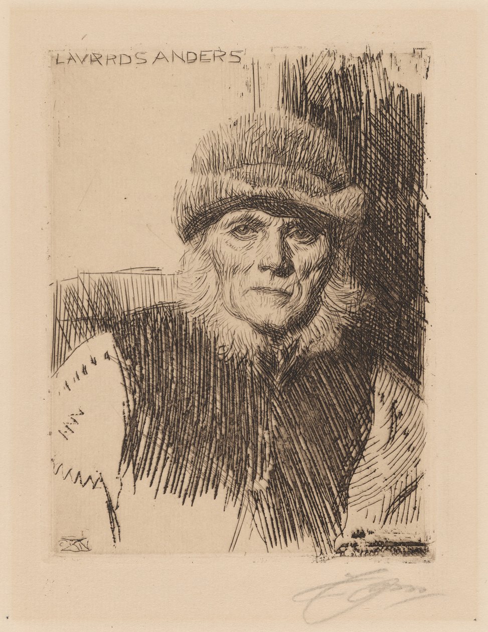 Dalarna-boer (Lavards Anders) door Anders Zorn
