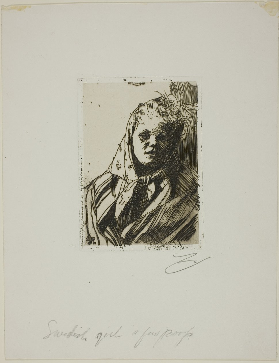 Dalecarliaanse boerin door Anders Leonard Zorn