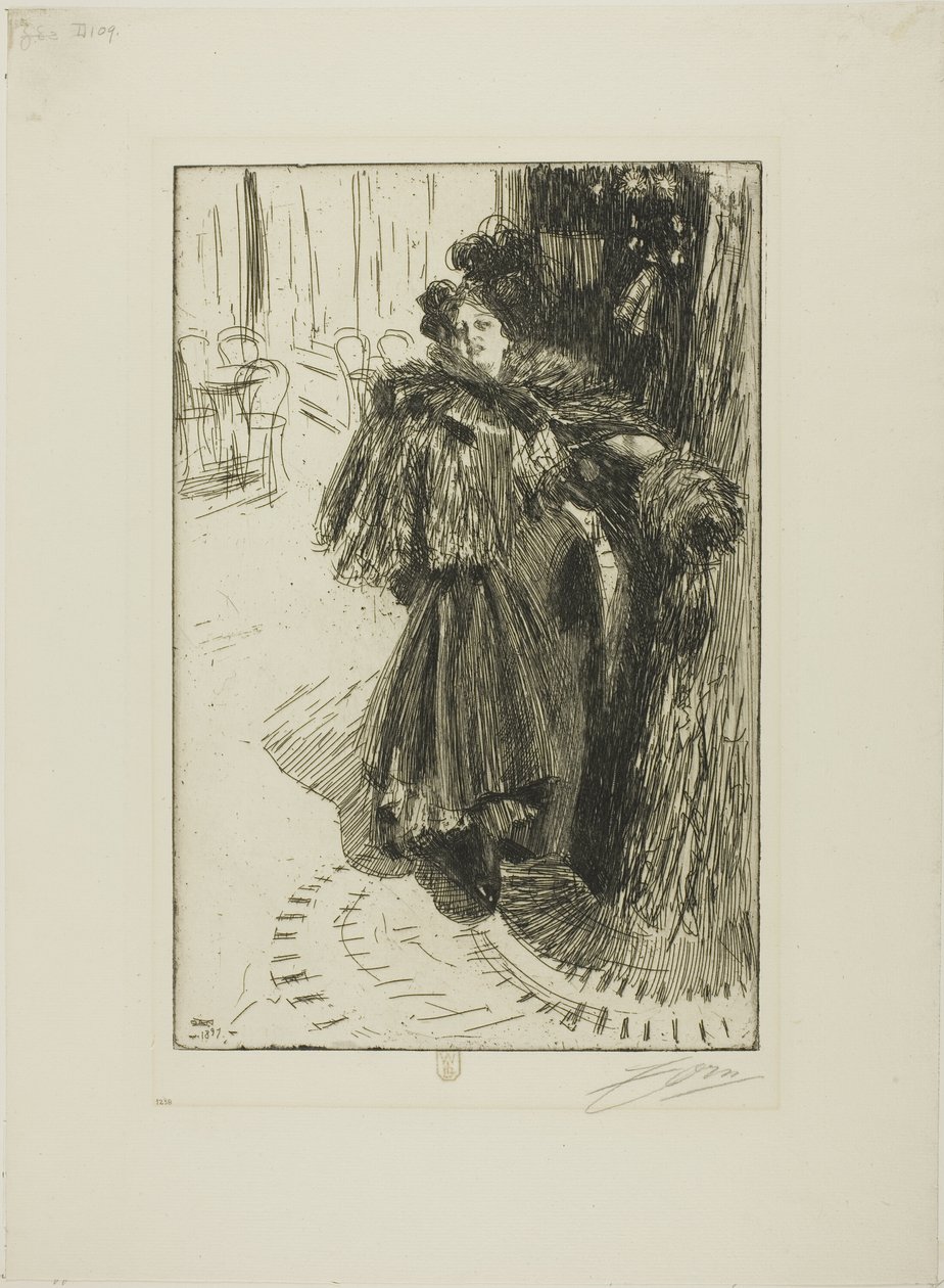 Effet de Nuit III door Anders Leonard Zorn