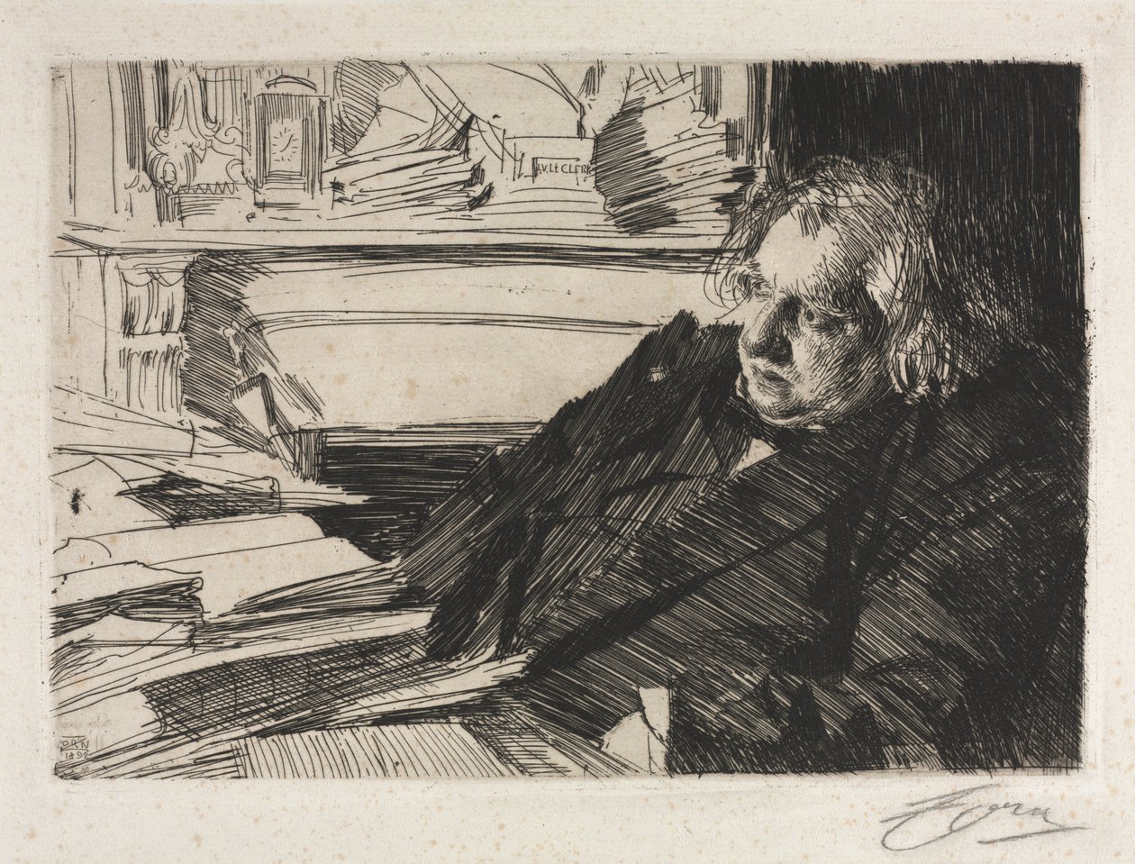 Ernest Renan door Anders Leonard Zorn