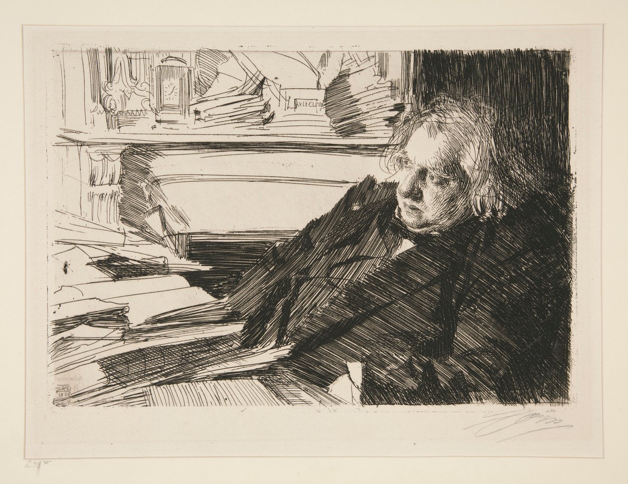 Ernest Renan door Anders Leonard Zorn