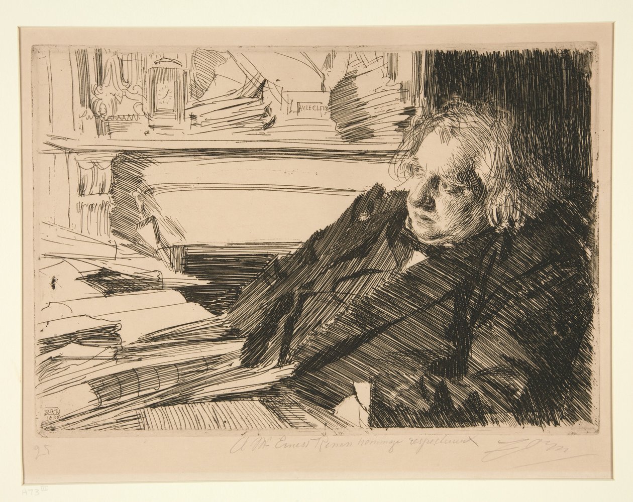 Ernest Renan door Anders Zorn