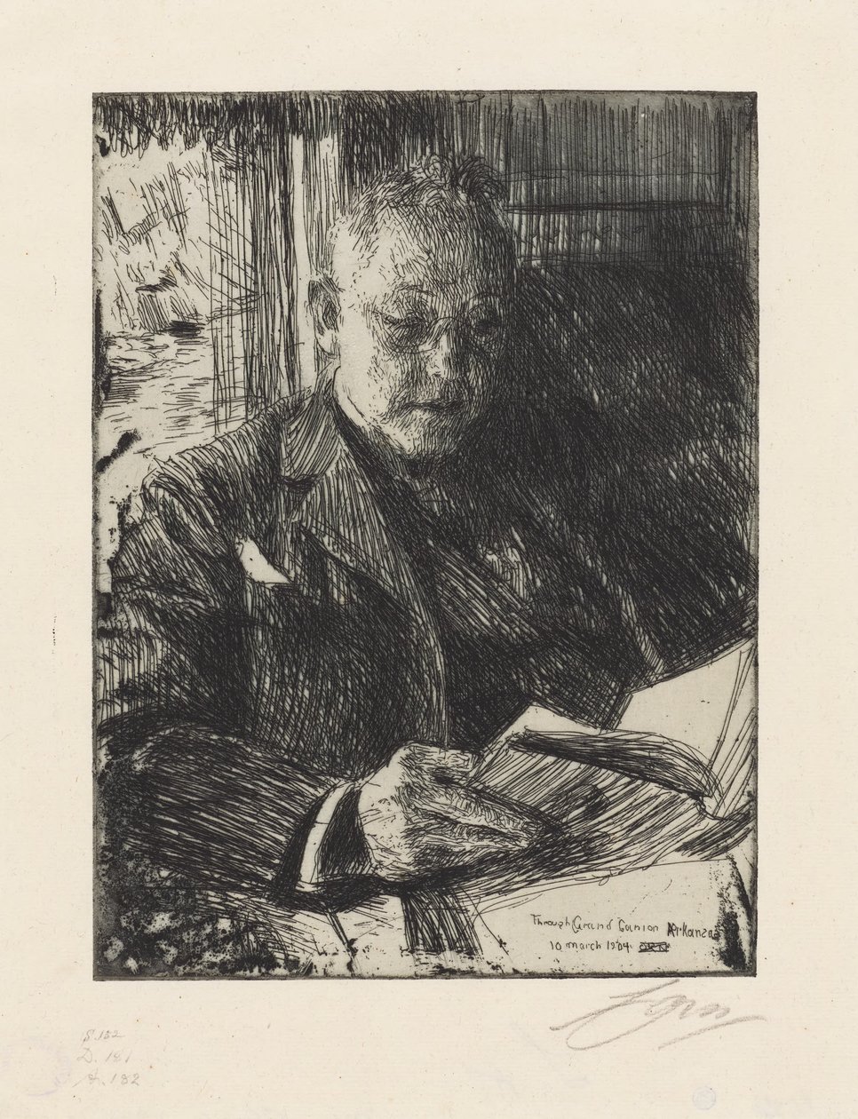 Medereiziger, de heer Ch. Deering door Anders Zorn