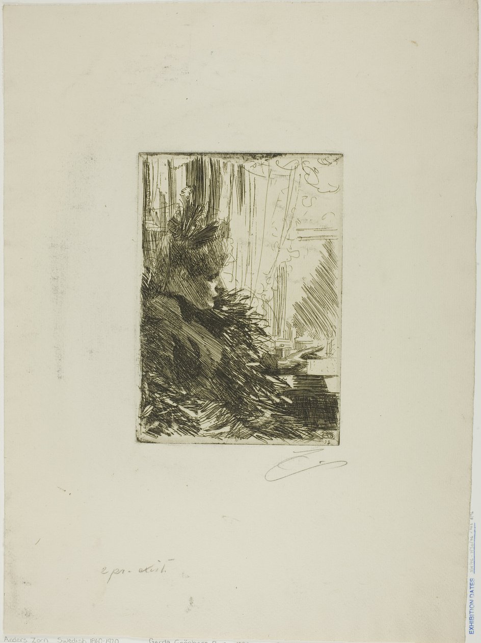 Gerda Grönberg II door Anders Leonard Zorn