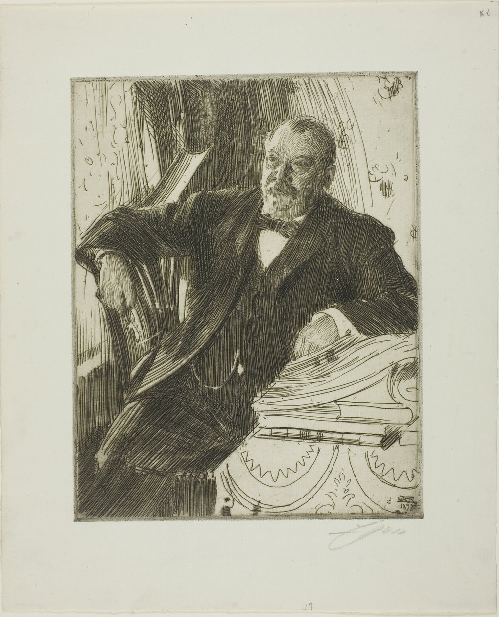 Grover Cleveland II door Anders Leonard Zorn
