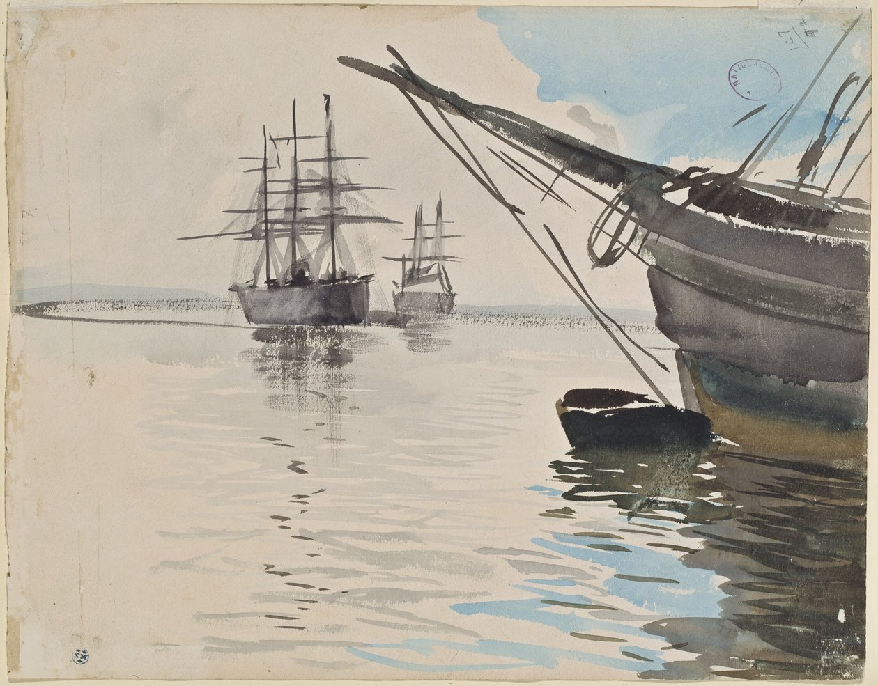 Havengezicht door Anders Zorn