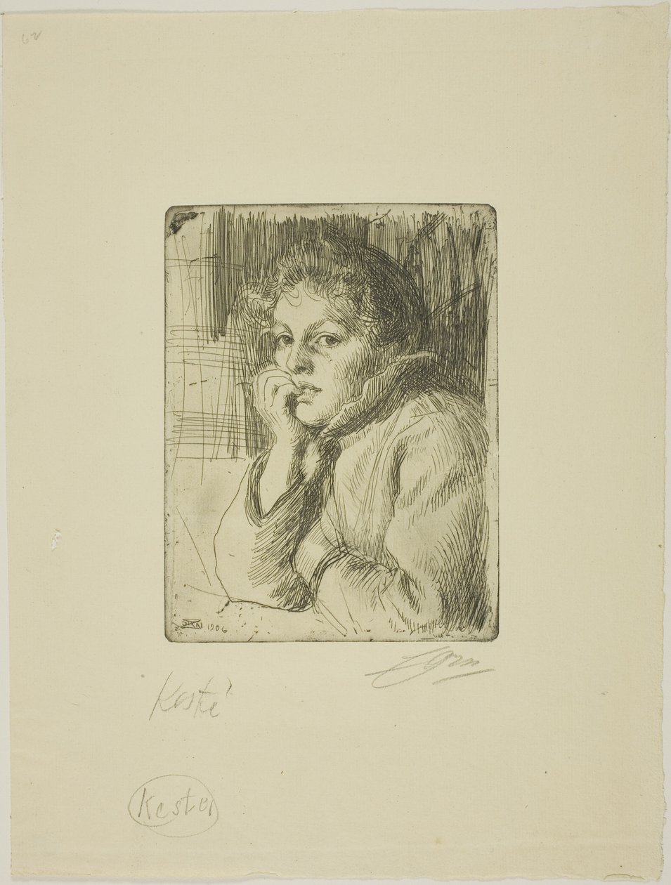 Kesti, een Mora Boeren door Anders Leonard Zorn