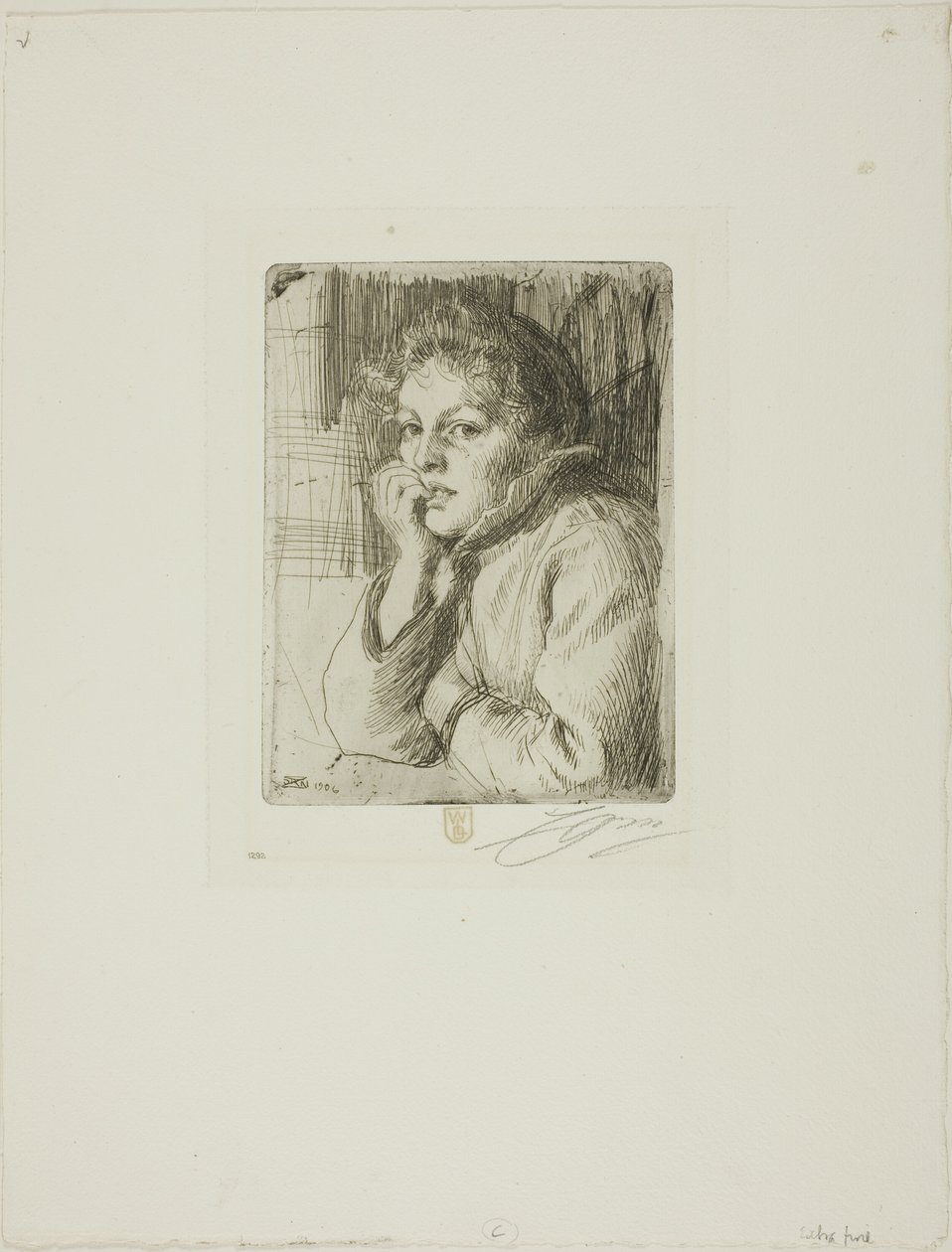 Kesti, een Mora-boer door Anders Leonard Zorn