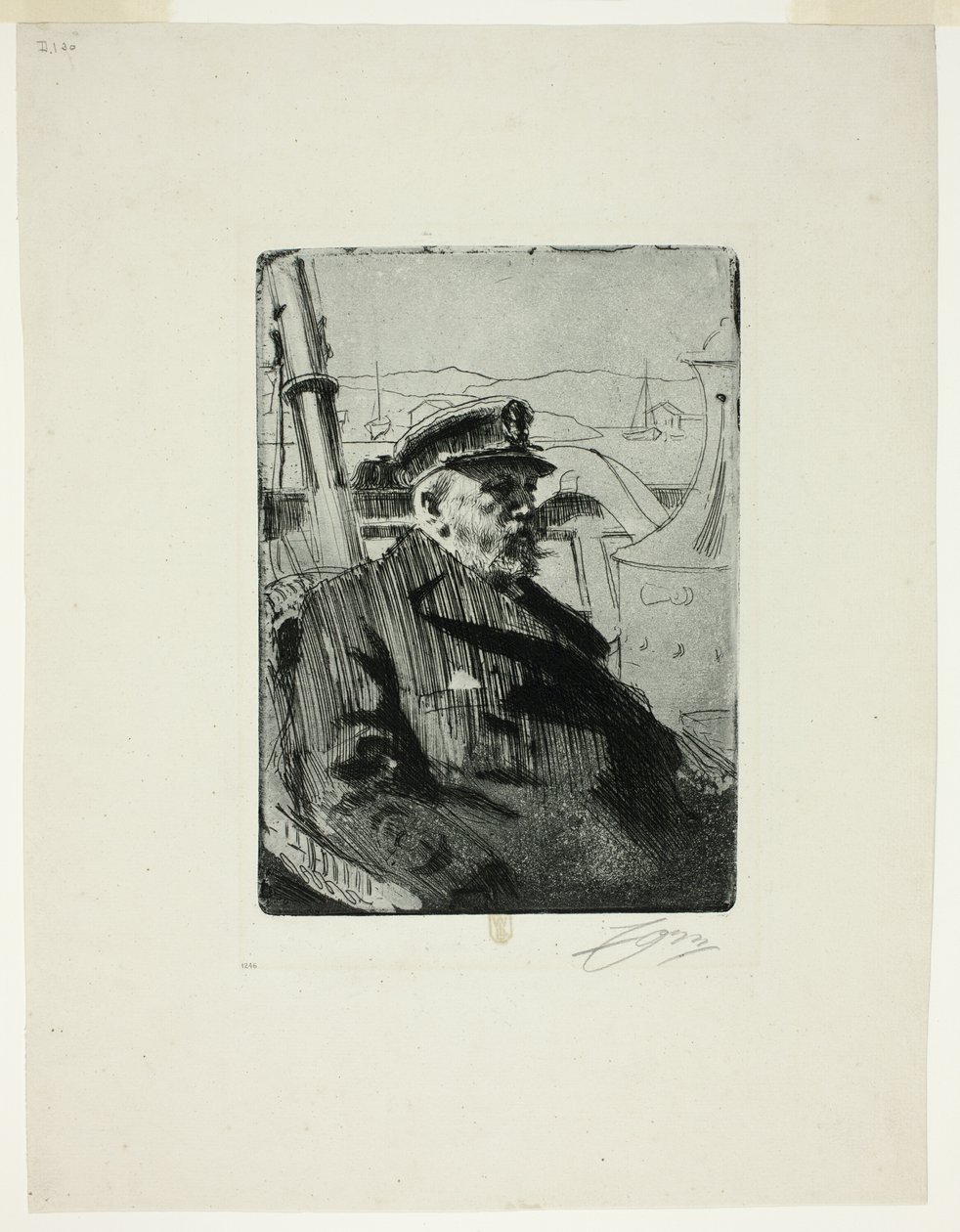 Koning Oscar II (tweede plaat) door Anders Leonard Zorn