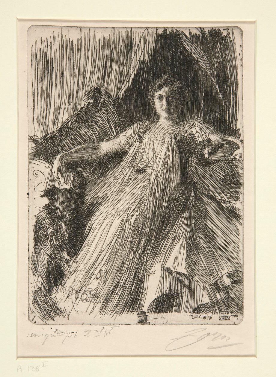 Maud Cassel (mevrouw Ashley) door Anders Leonard Zorn