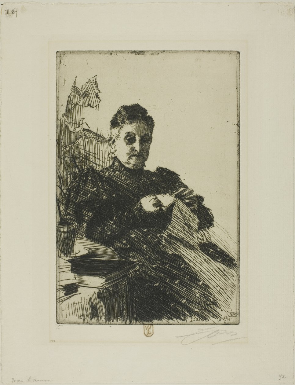 Mme Lamm II door Anders Leonard Zorn
