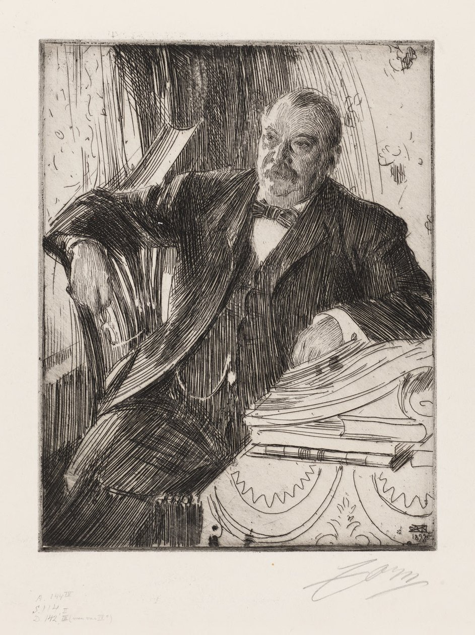 De heer Grover Cleveland door Anders Zorn