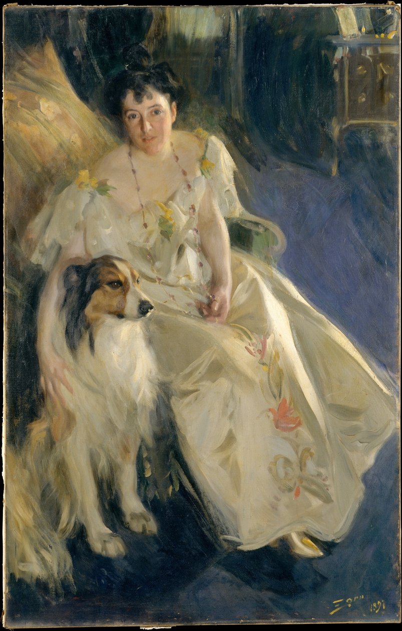 Mevrouw Walter Rathbone Bacon (Virginia Purdy Barker, 1862-1919) door Anders Zorn