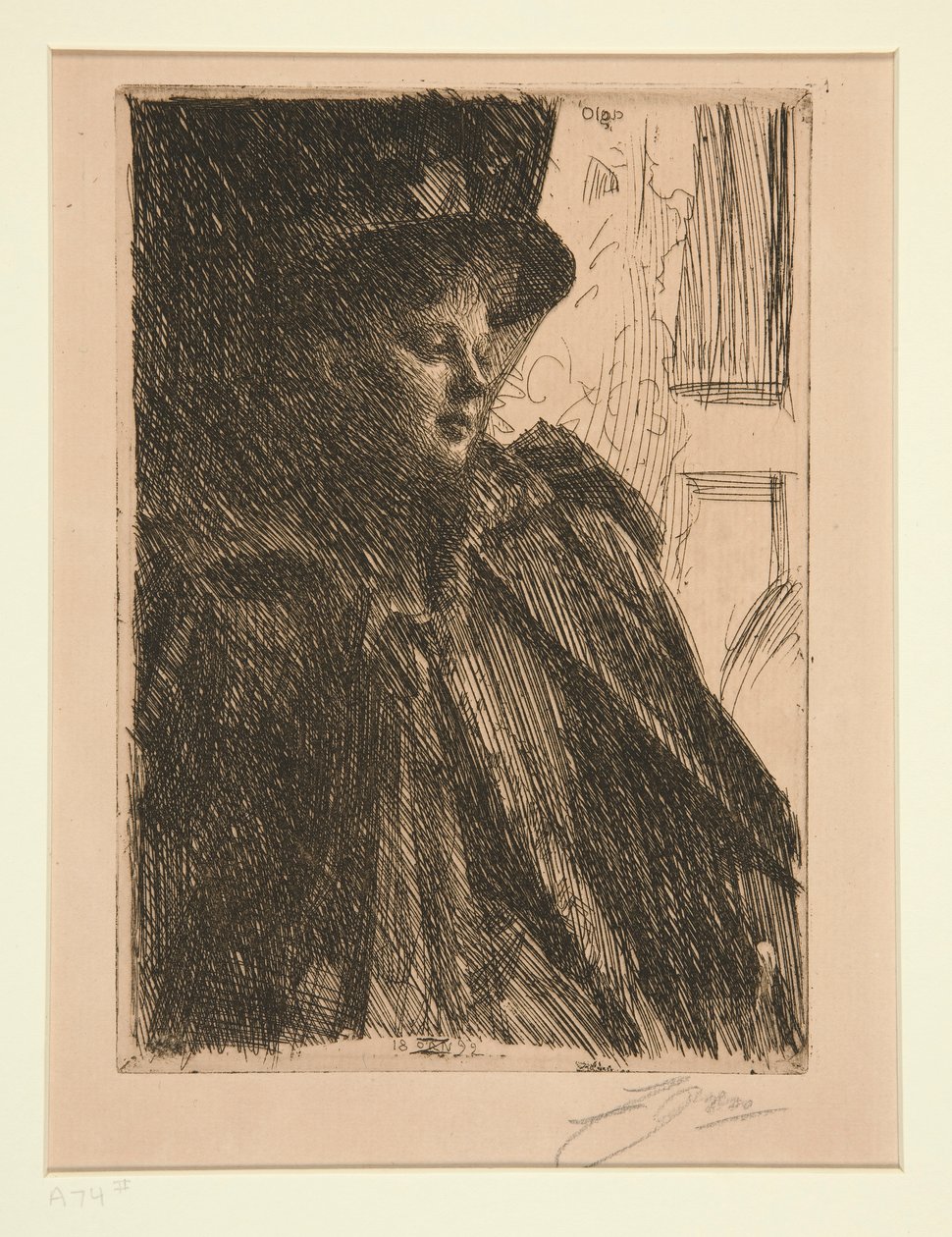 Olga Bratt door Anders Leonard Zorn