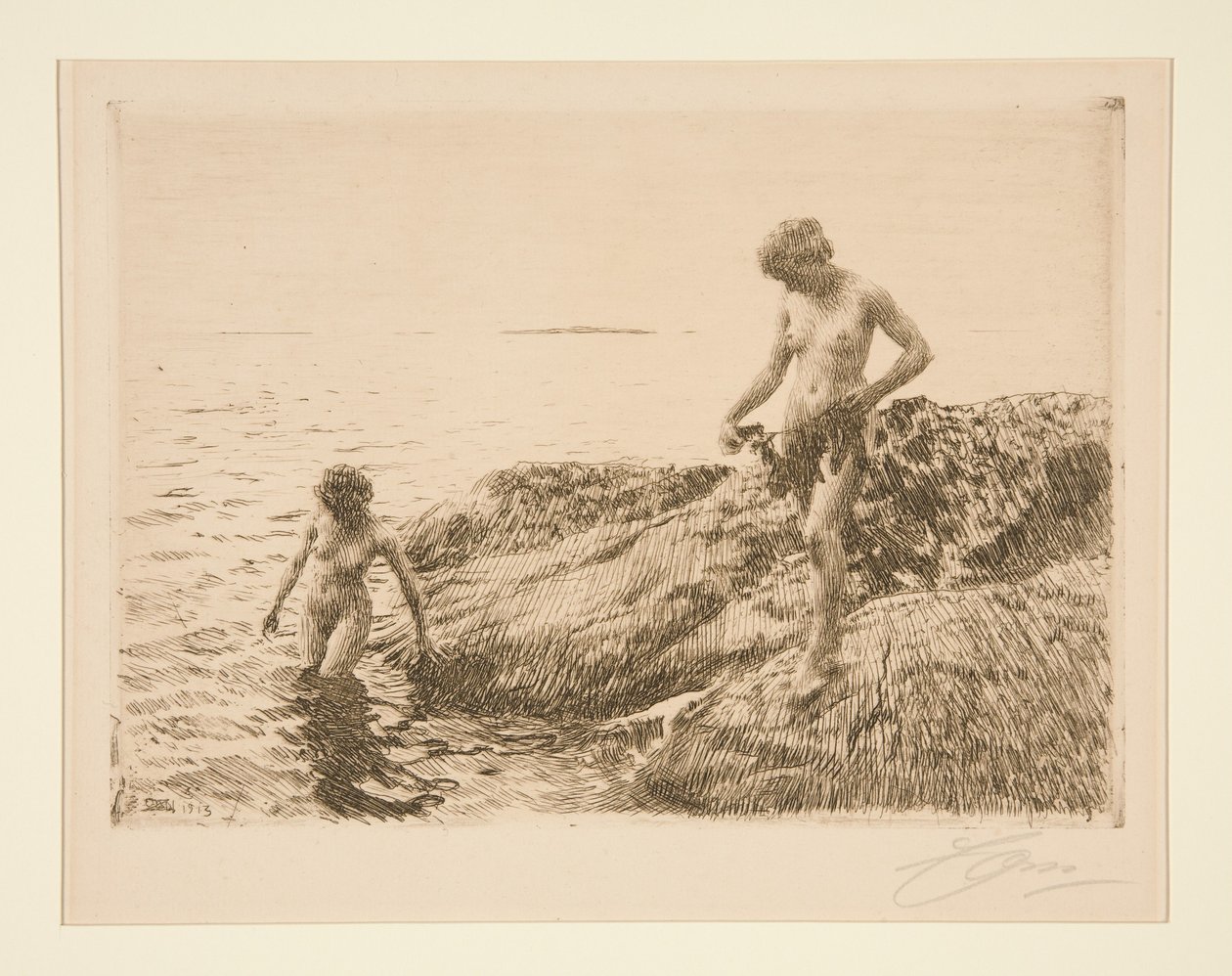 Seaward Skerries door Anders Zorn