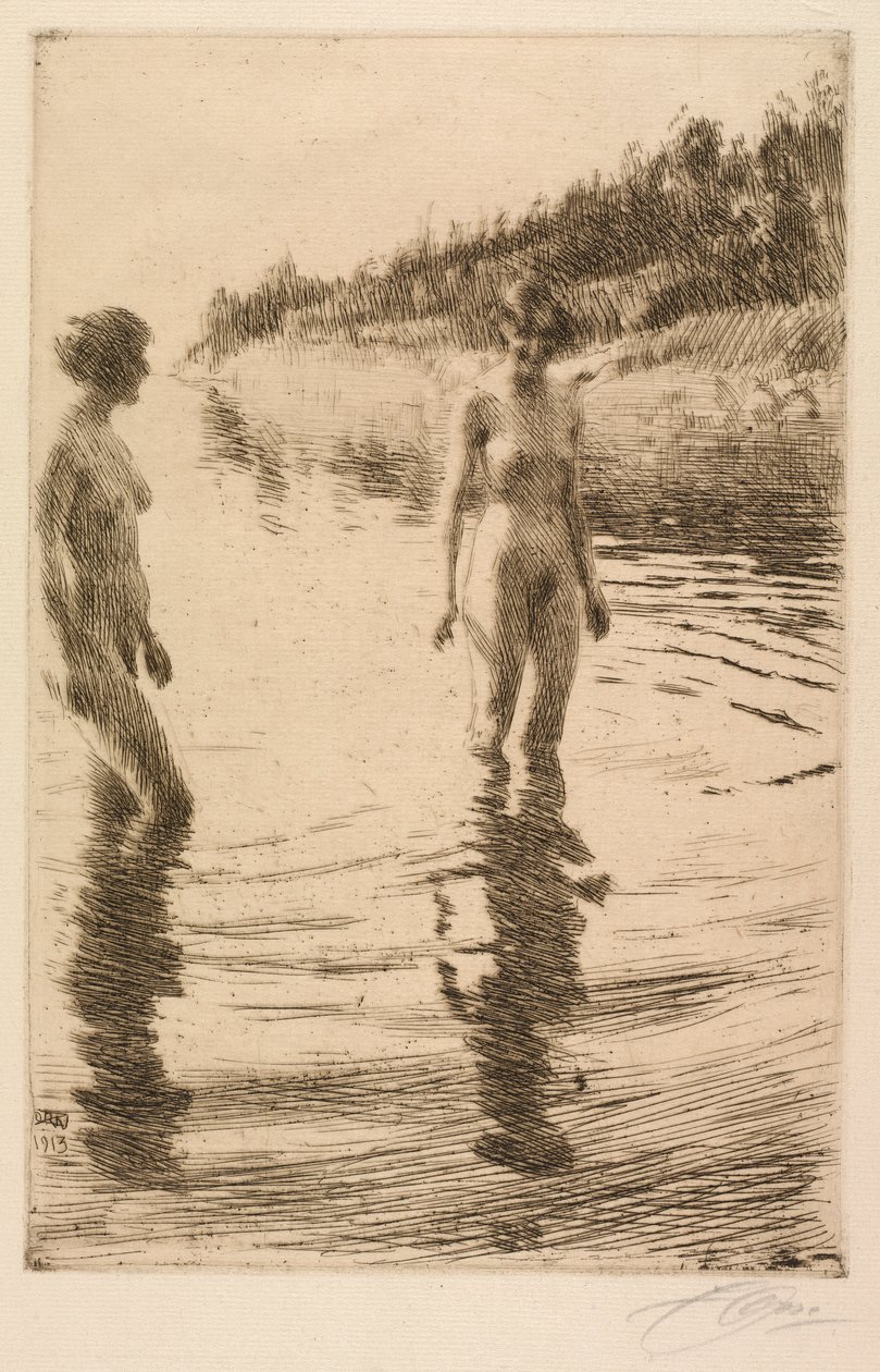 Ondiep door Anders Leonard Zorn