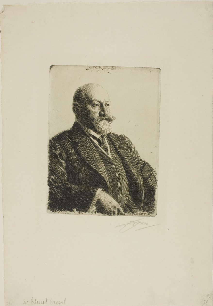 Sir Ernest Cassel door Anders Leonard Zorn