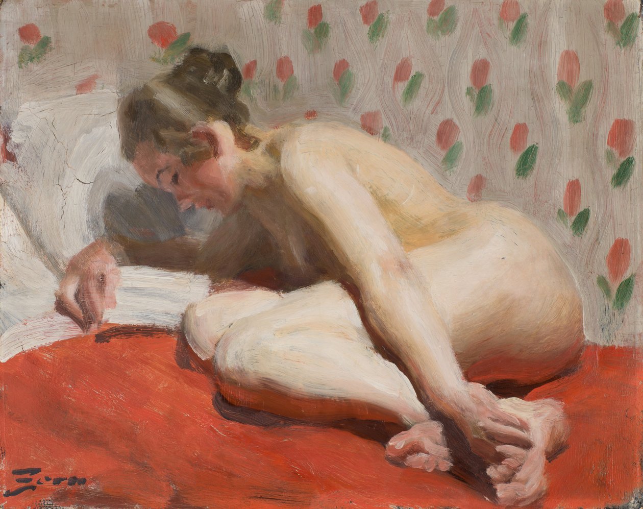 Studie van een naakt door Anders Zorn