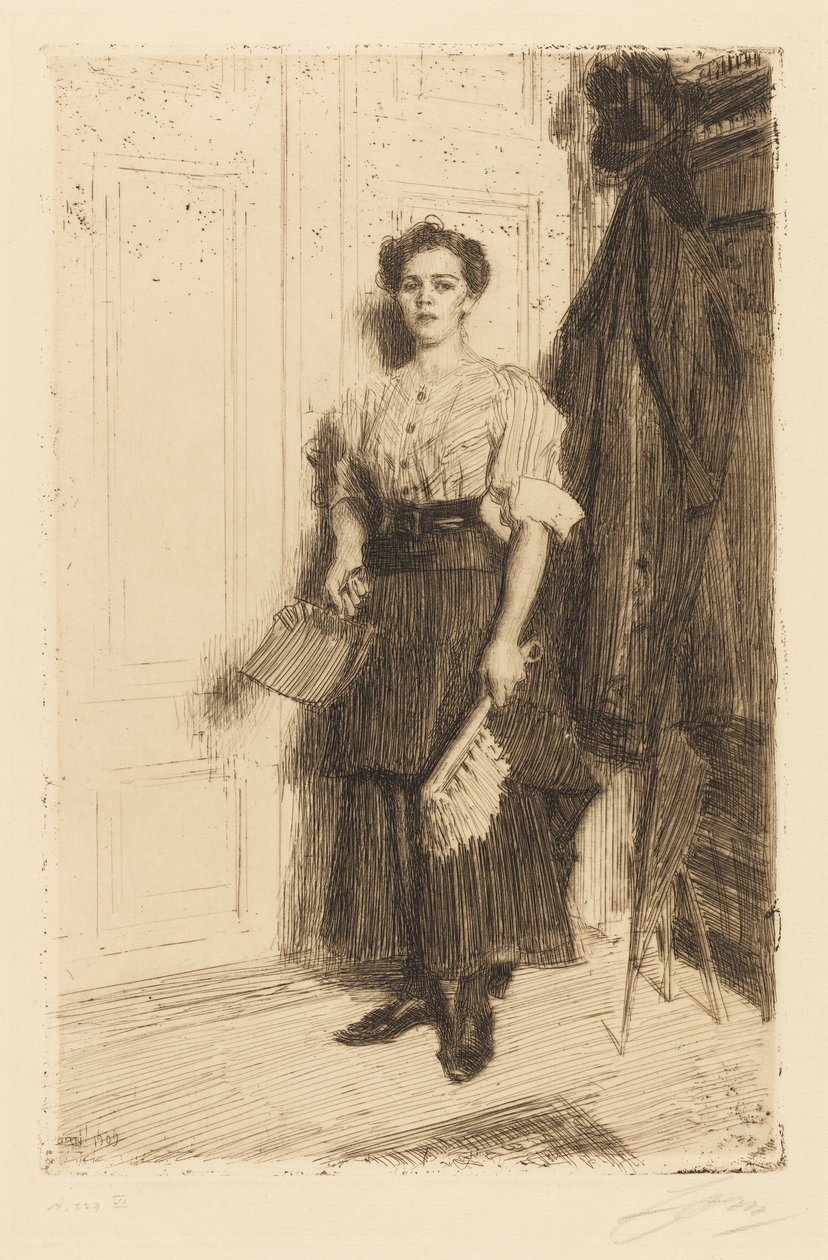 De schoonmaakster door Anders Zorn