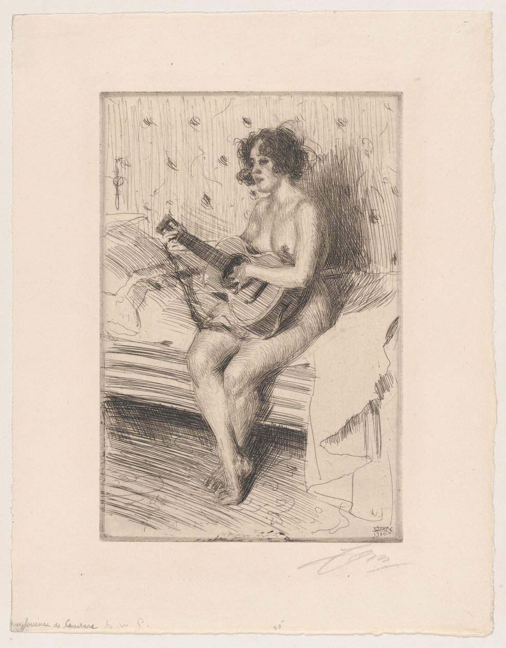 De gitaarspeler door Anders Zorn