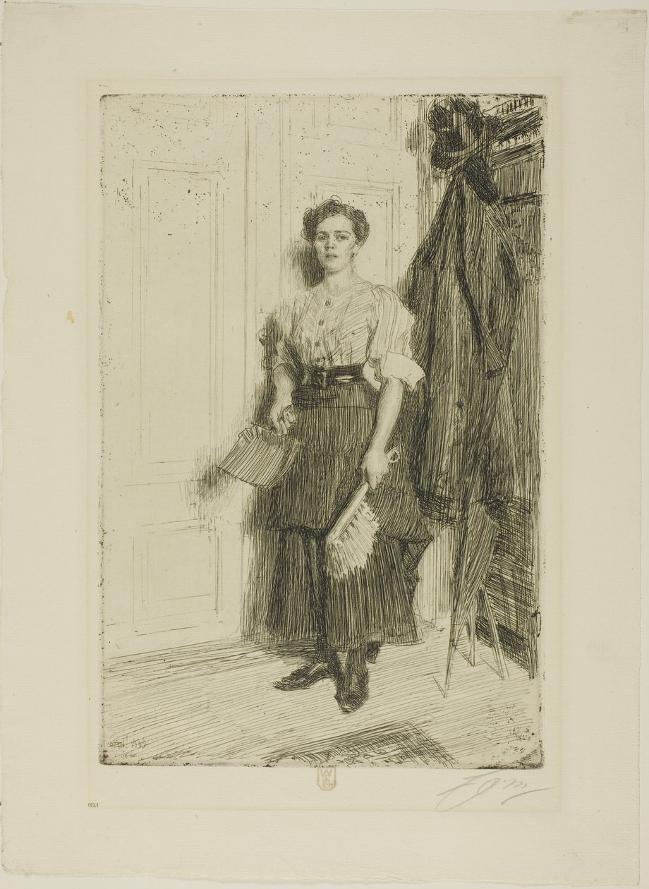 De nieuwe meid door Anders Leonard Zorn