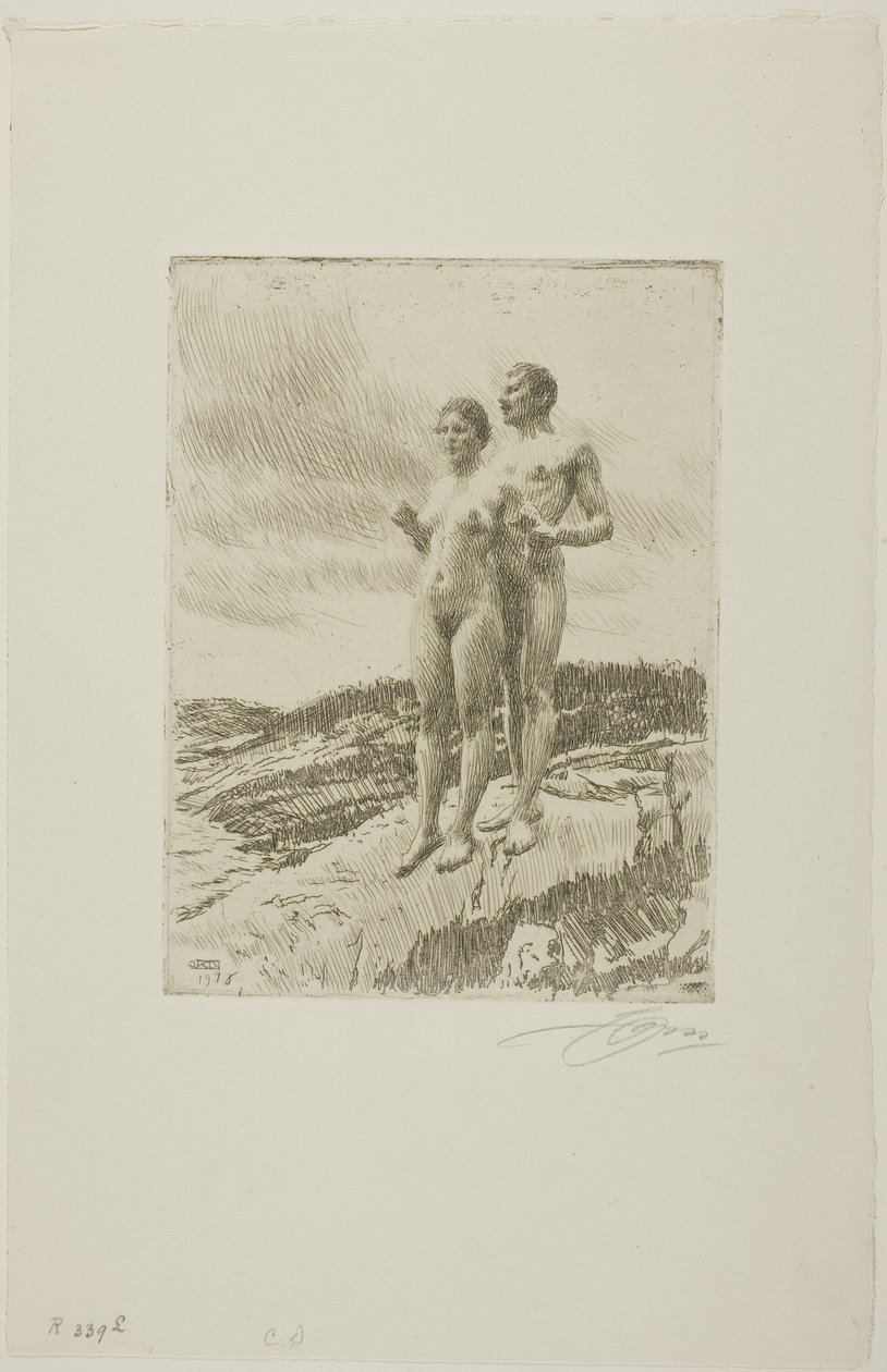 De Twee door Anders Leonard Zorn