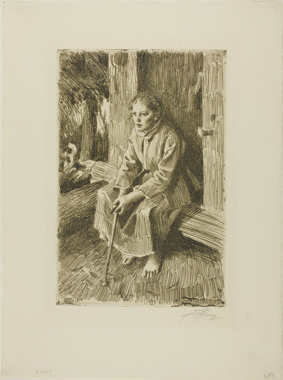 Herderin door Anders Leonard Zorn