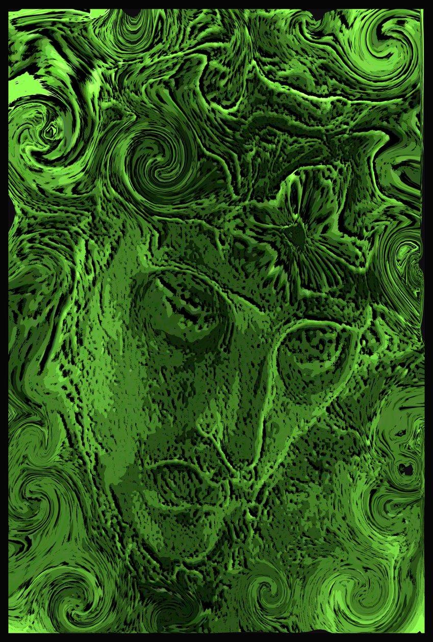 CHRIST FRATTALE, 2002 (Digitaal werk) door Ando Gilardi