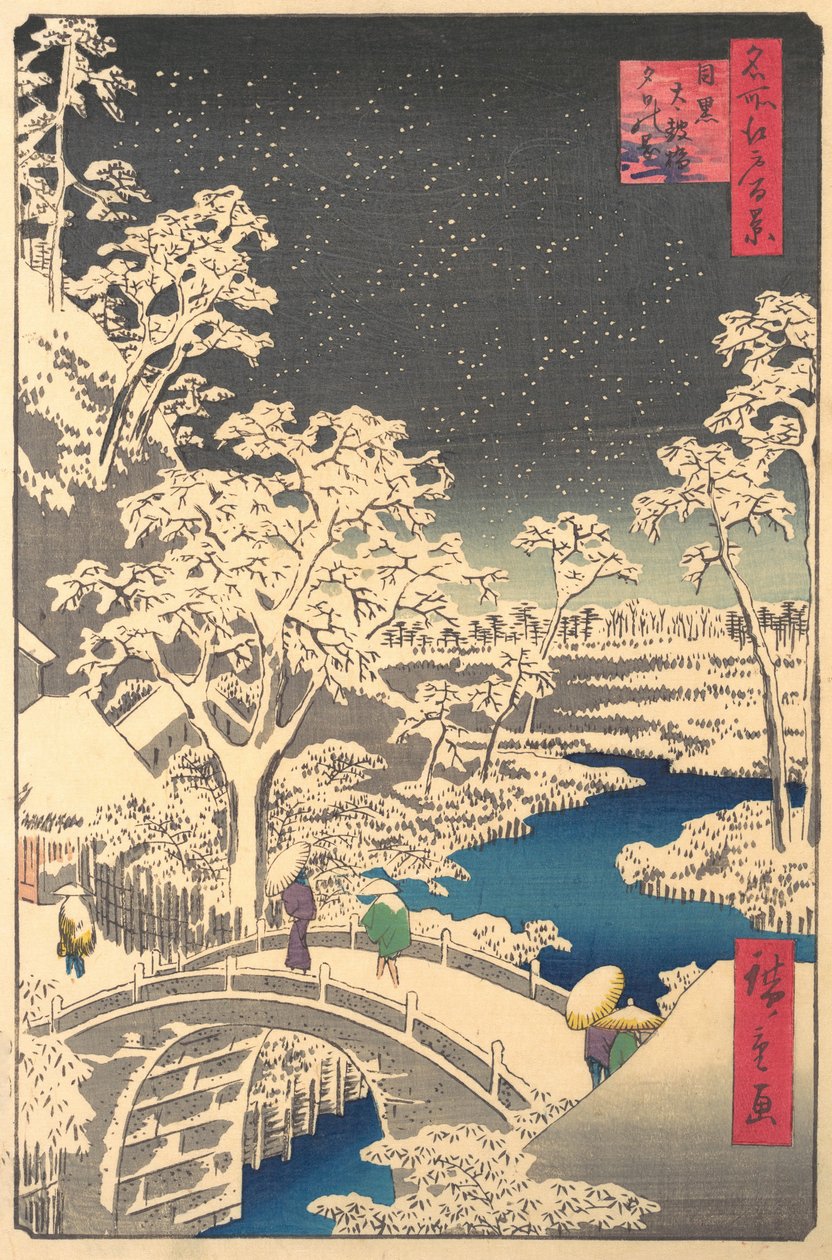 Ochanomizu, waarschijnlijk eind 19e eeuw door Ando Hiroshige