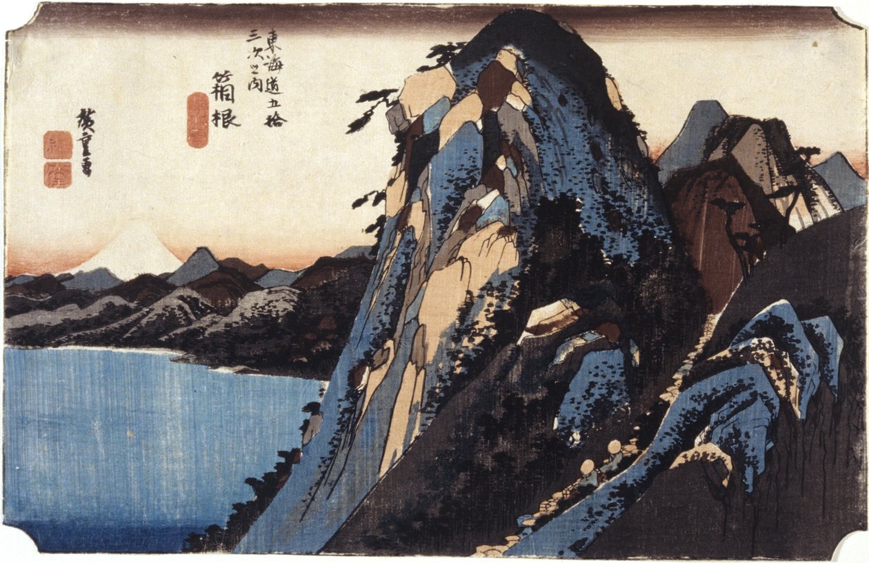 Hakone door Ando or Utagawa Hiroshige