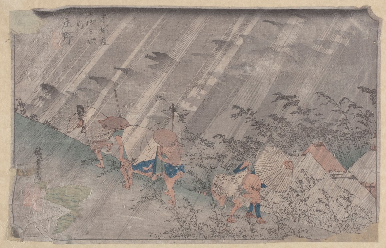 Shono door Ando or Utagawa Hiroshige