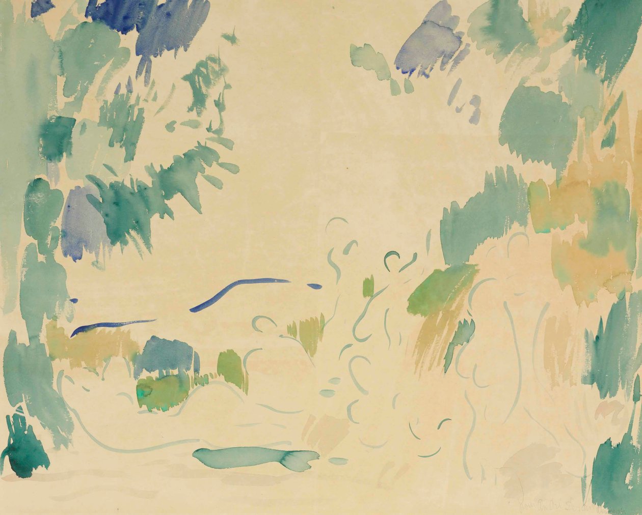 Badgasten door Andre Derain