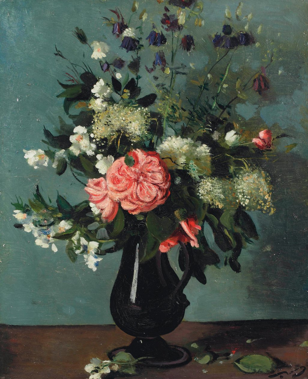 Veldbloemen in een kan door Andre Derain
