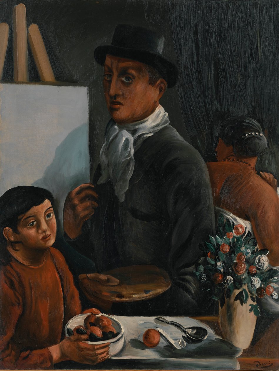 De kunstenaar in zijn atelier door Andre Derain