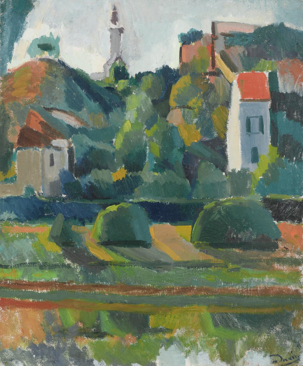 De rivier bij Montreuil-sur-Mer door Andre Derain
