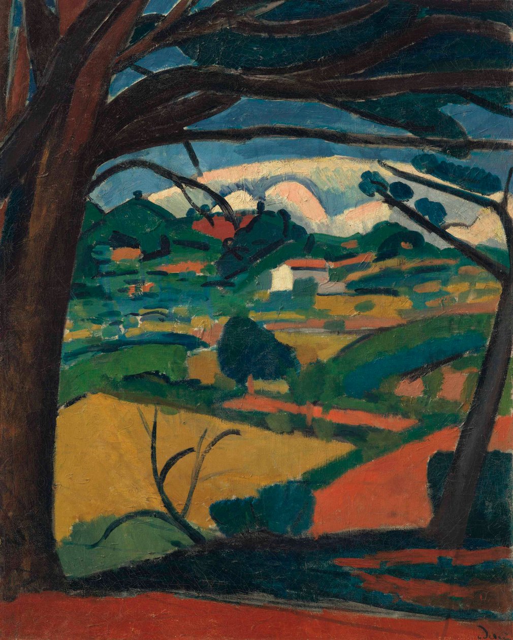 Landschap in de Provence, Martigues door Andre Derain