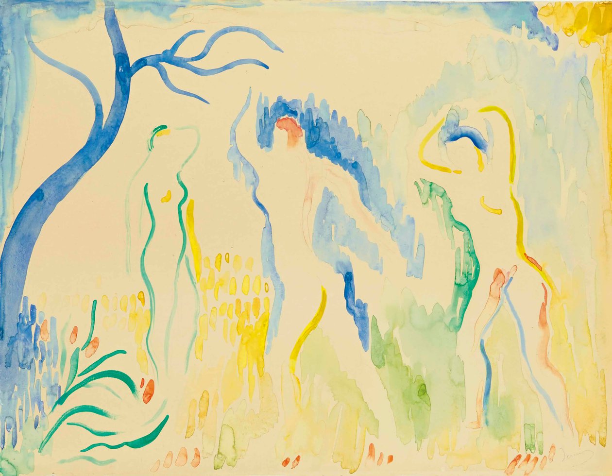 Drie baders door Andre Derain