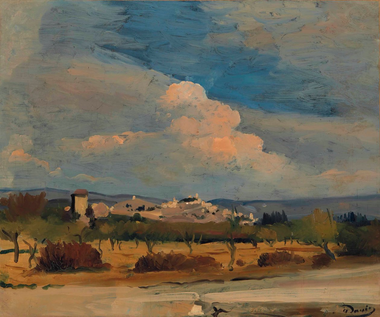 Uitzicht op Eygalières door Andre Derain