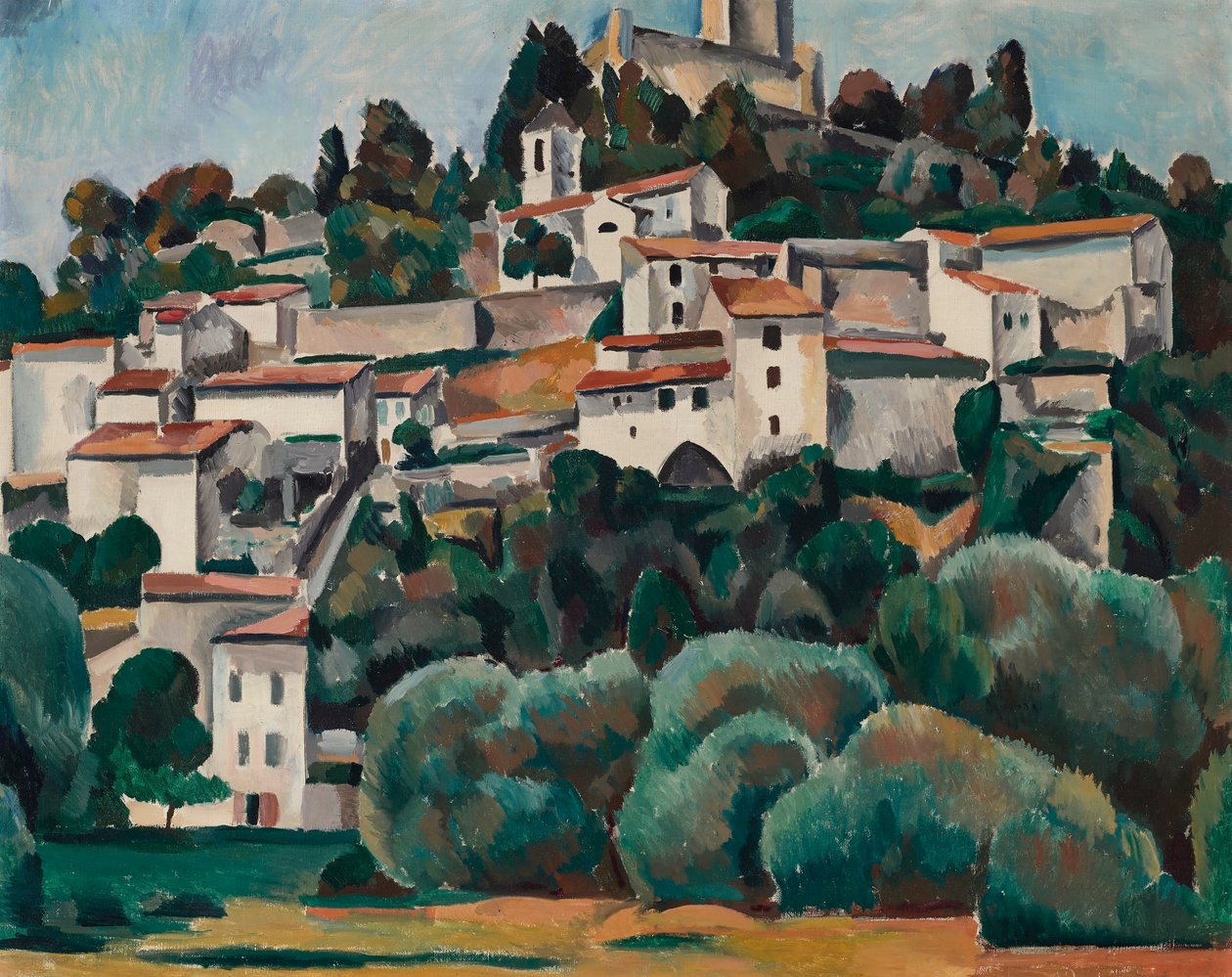 Uitzicht op Cagnes door Andre Derain