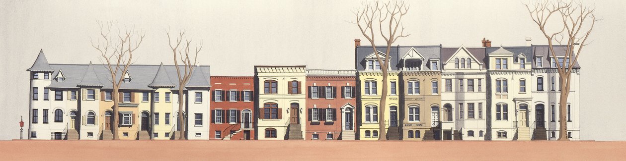 2901-2923 Q Street, Georgetown, Washington DC door Andras Kaldor