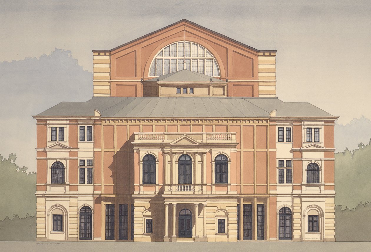 Festspielhaus, Bayreuth, Duitsland door Andras Kaldor