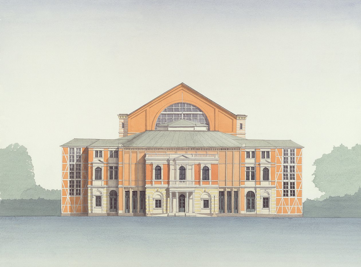 Festspielhaus, Bayreuth, Duitsland door Andras Kaldor