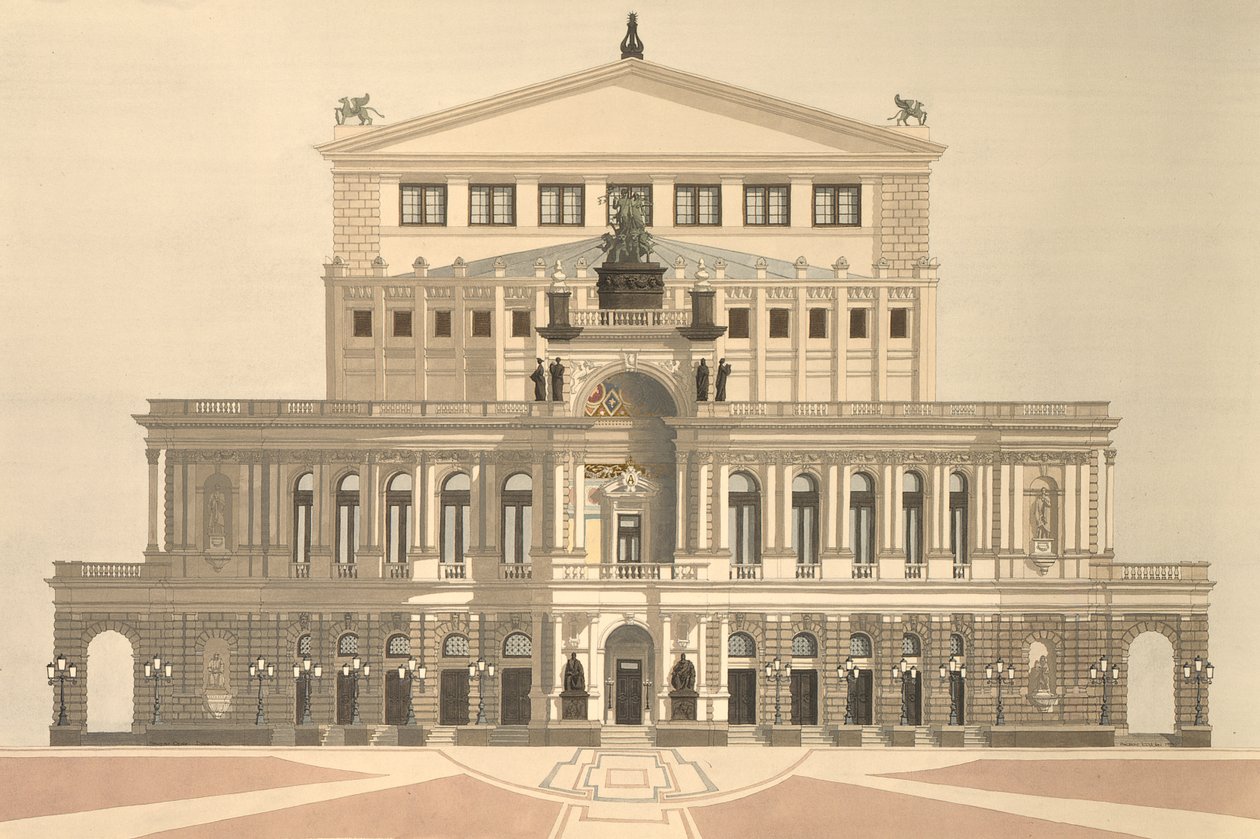 Staatsopera, Dresden, Duitsland door Andras Kaldor