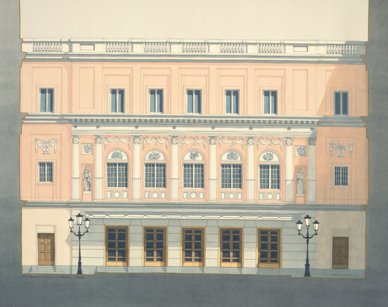 Teatro Lirico, Nationaal la Zarzuela, Madrid, Spanje door Andras Kaldor