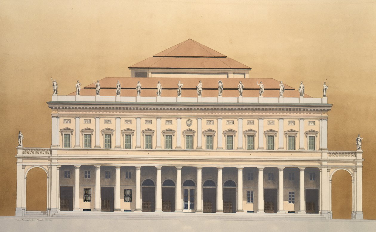 Stadstheater Valli, Reggio Emilia, Italië door Andras Kaldor