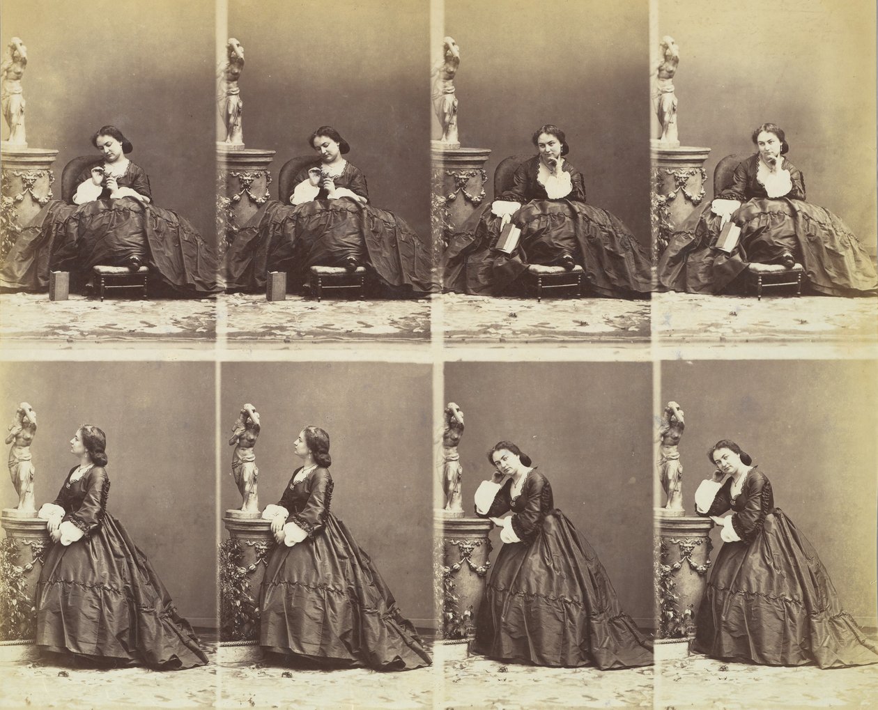 Berthe door Andre Adolphe Eugene Disderi