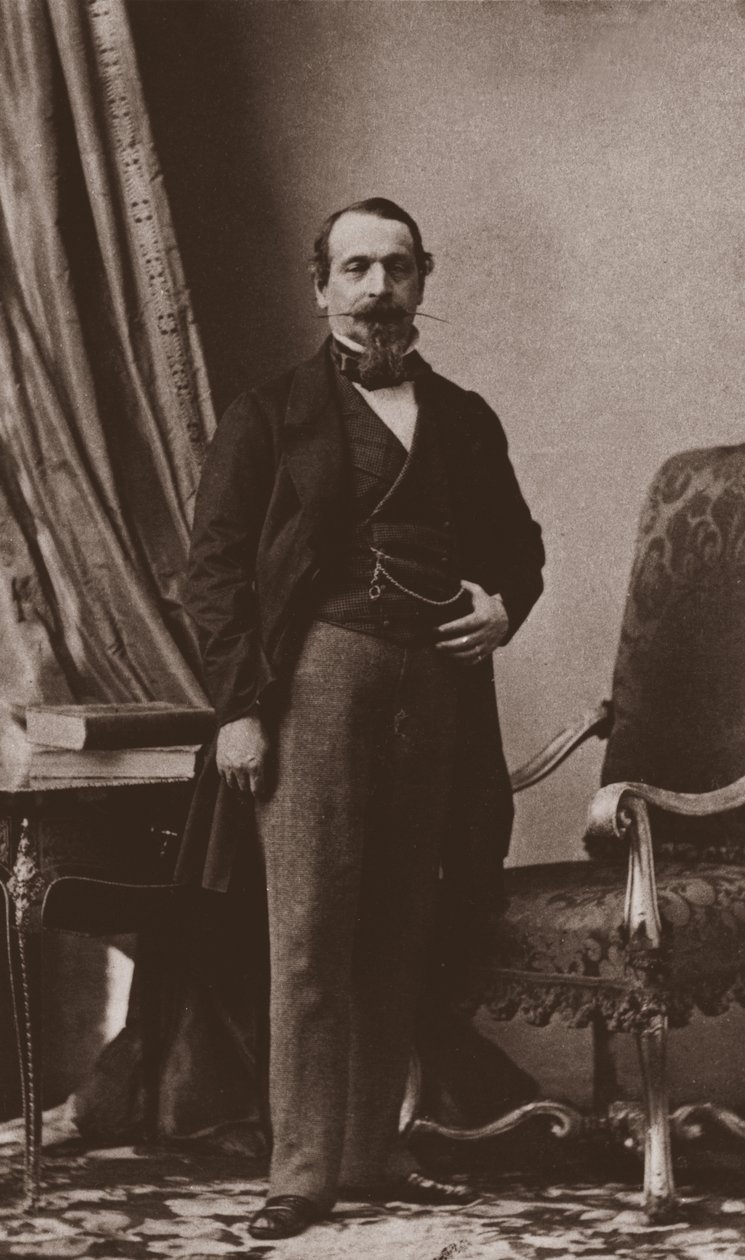 Keizer Napoleon III, c.1860 door Andre Adolphe Eugene Disderi