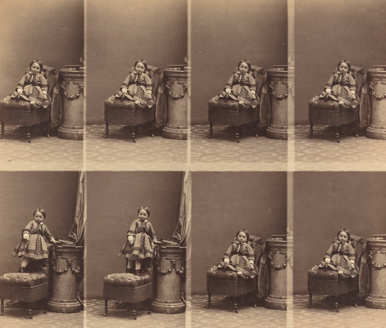Mademoiselle Trachier, ca. 1860 door Andre Adolphe Eugene Disderi
