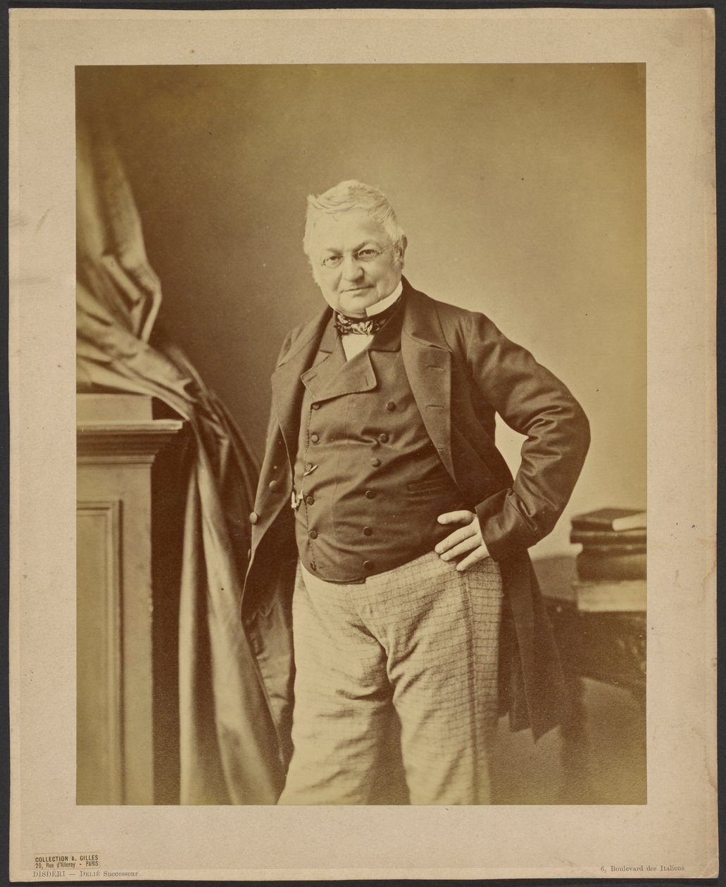 Portret van Adolphe Thiers 1797-1877, ca 1860 door Andre Adolphe Eugene Disderi