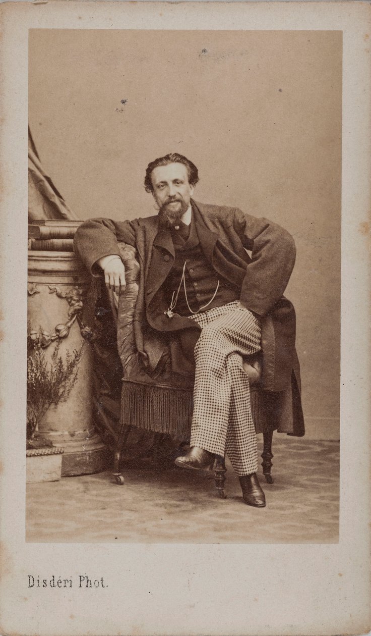 Portret van Arthur Kalkbrenner 1828-1869 door Andre Adolphe Eugene Disderi
